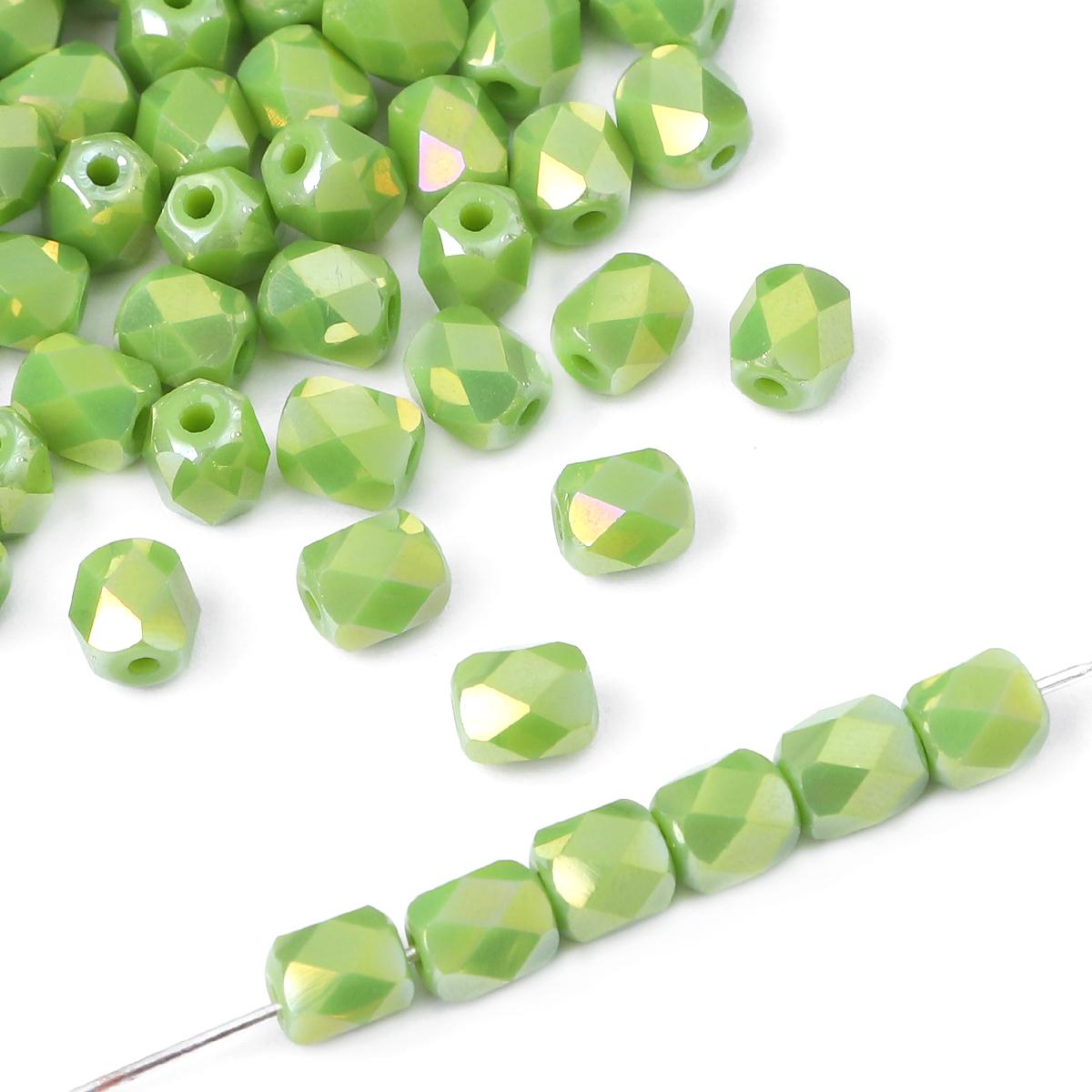 

20 шт./пакет 5x6 мм граненые хрустальные бусины ручной работы однотонные блестящие цвета свободные бусины-разделители для ожерелья, браслета, серьг DIY Изготовление ювелирных изделий зелёный