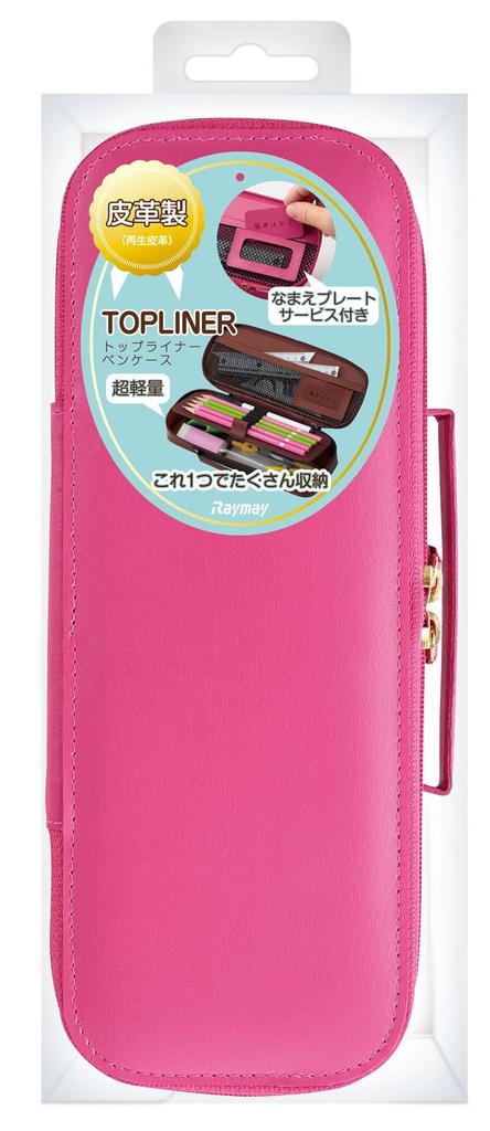 Raymay Fujii Pen Large Topliner Pink FSB602P Case, Capacity, Leather,