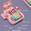 Kids Makeup Kit Washable Real Cosmetic Set Parent-child Makeup Set Princess Dress Up Kit for Christmas Birthday Girls 7-14 Years Old