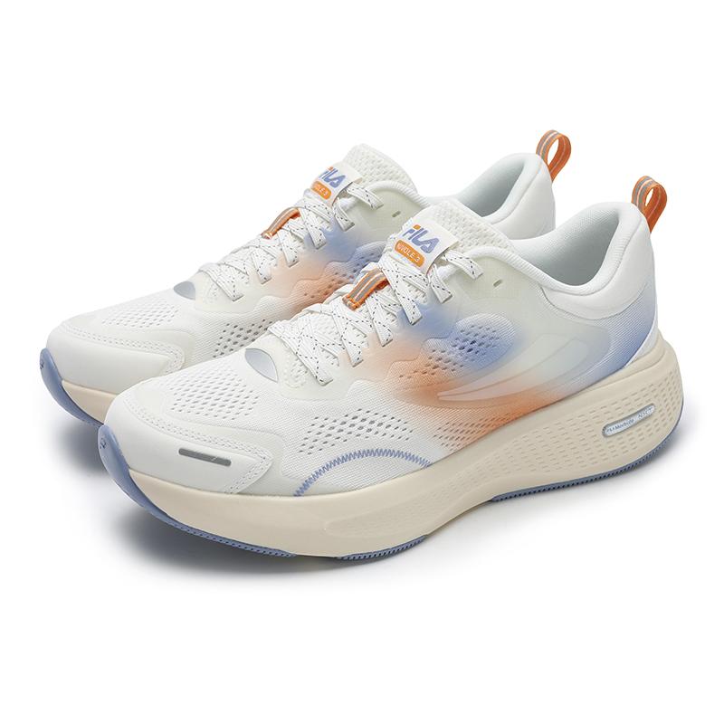 Fila Nuvole 3 Run Casual Daily Versatile Comfortable Color Block Low Top Running Shoes Women Sneaker White A12W521106FSW