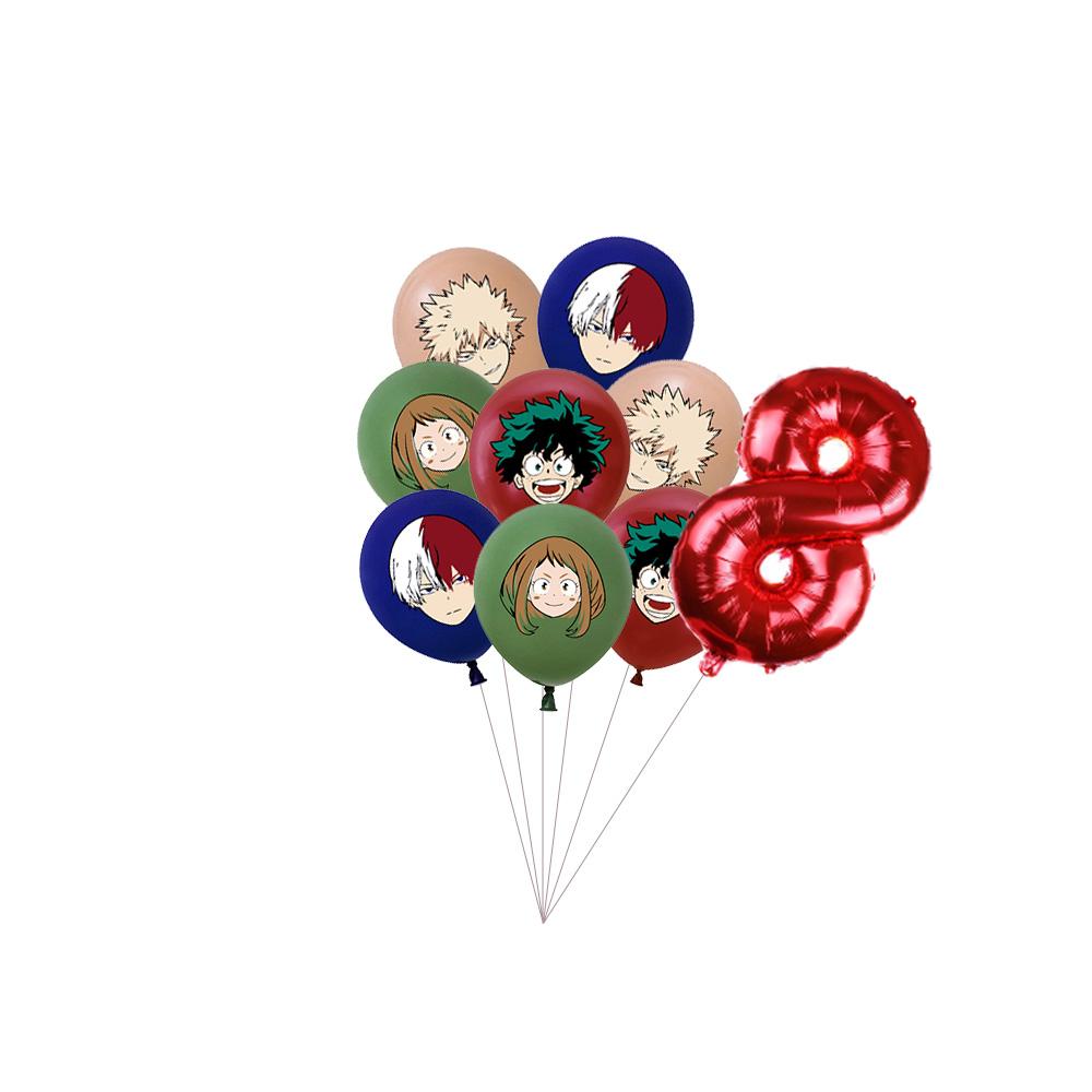 My Hero Academia Feste di Compleanno a Tema Decorazioni Set Palloncini Stoviglie Tovaglie Topper per Torta Articoli per Feste Baby Shower