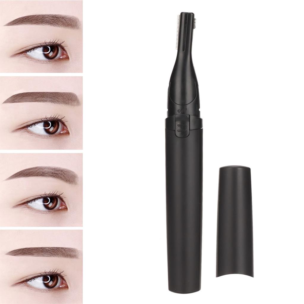 Electric Eyebrow Trimmer Rotating Head Powerful Motor One Button Start Multifunction Eyebrow Trimmer for Travel