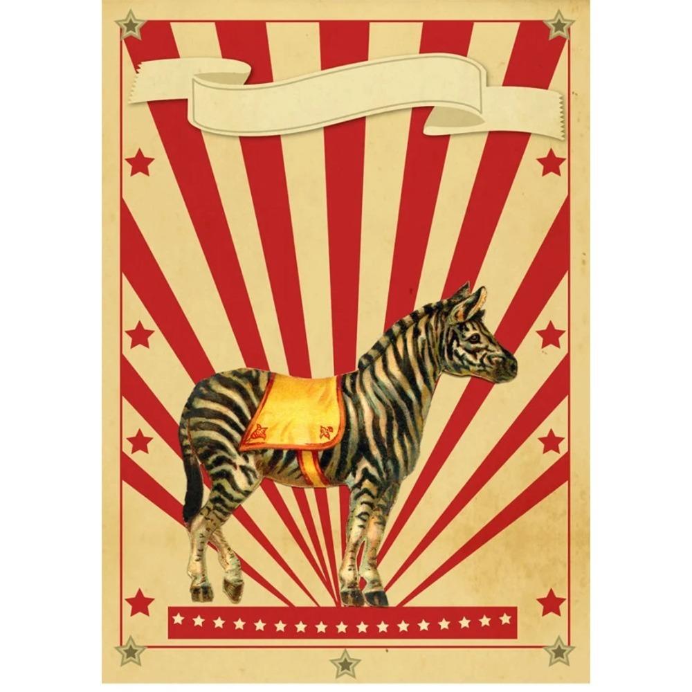 Magician Animals Canvas Painting Vintage Circus Poster Clown Amusement Artwork Prints For Bar Club Cafe Home Decor