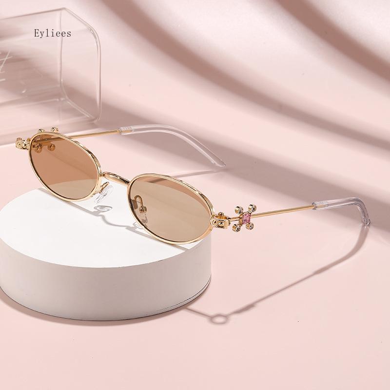 Armazón de Gafas Ovalado de Titanio Ultraligero Serie de Gemas Femenina ONRING Gafas de Miopía Anti-luz Azul Gafas de Sol de Lujo para Mujer