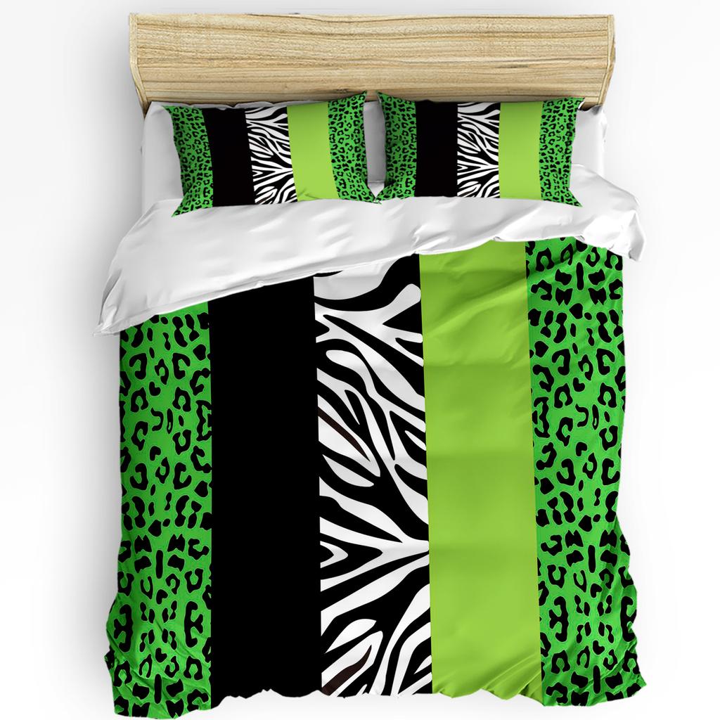 Leopard Print Animal Skin Texture Dressing Table Duvet Cover With Pillow Case Bedding Set Quilt Cover Double Bed Home Textile