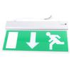 Commercial LED Emergency Sign Lamp Green Bulb Exit Sign Evacuation Indicator Light Left Right Acrylic Security Light School