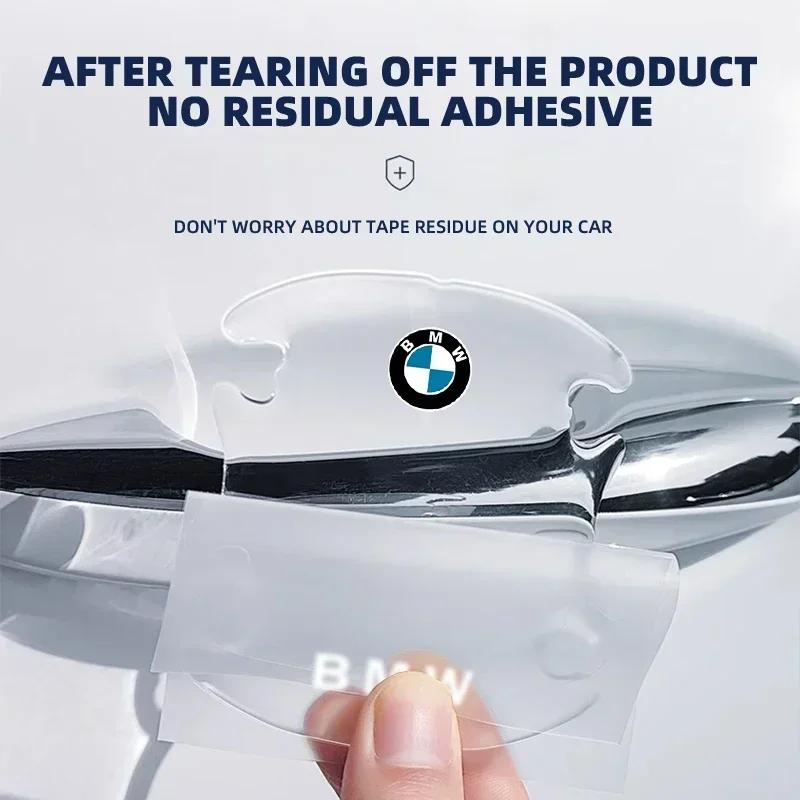 4 szt. Przezroczysta Naklejka Ochronna na Nadgarstek Drzwi Samochodu Dla BMW Serii 1 3 5 X1 X4 X5 X7 G20 G38 F20 F39 F48 E46 E60 E36 E39
