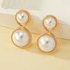 New Pearl Earrings Temperament Fashion Pearl Stud Earrings Word Eternal Design Sense Earrings Women