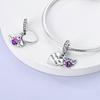 Hot Sale 925  Silver Charm Beads Glowing Luminous Firefly Star Light Bulb Pendant for Bracelet DIY Charms Jewelry