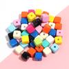 10 Stück/Los 13mm Acryl Quadratische Perlen Bunte Farbe Leere Abstandshalter Perlen DIY Handgemachtes Armband Handykette Zubehör