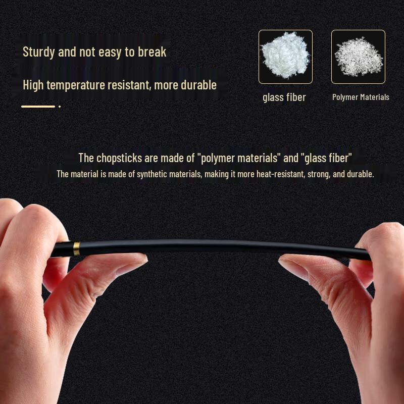 Mingchu Star Alloy Chopsticks - 10-Pair Set