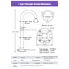 High Speed Dome PTZ Camera Wall Ceiling Mount Bracket Outdoor Surveillance Camera Telescopic Bracket for Hikvision Dahua Camera