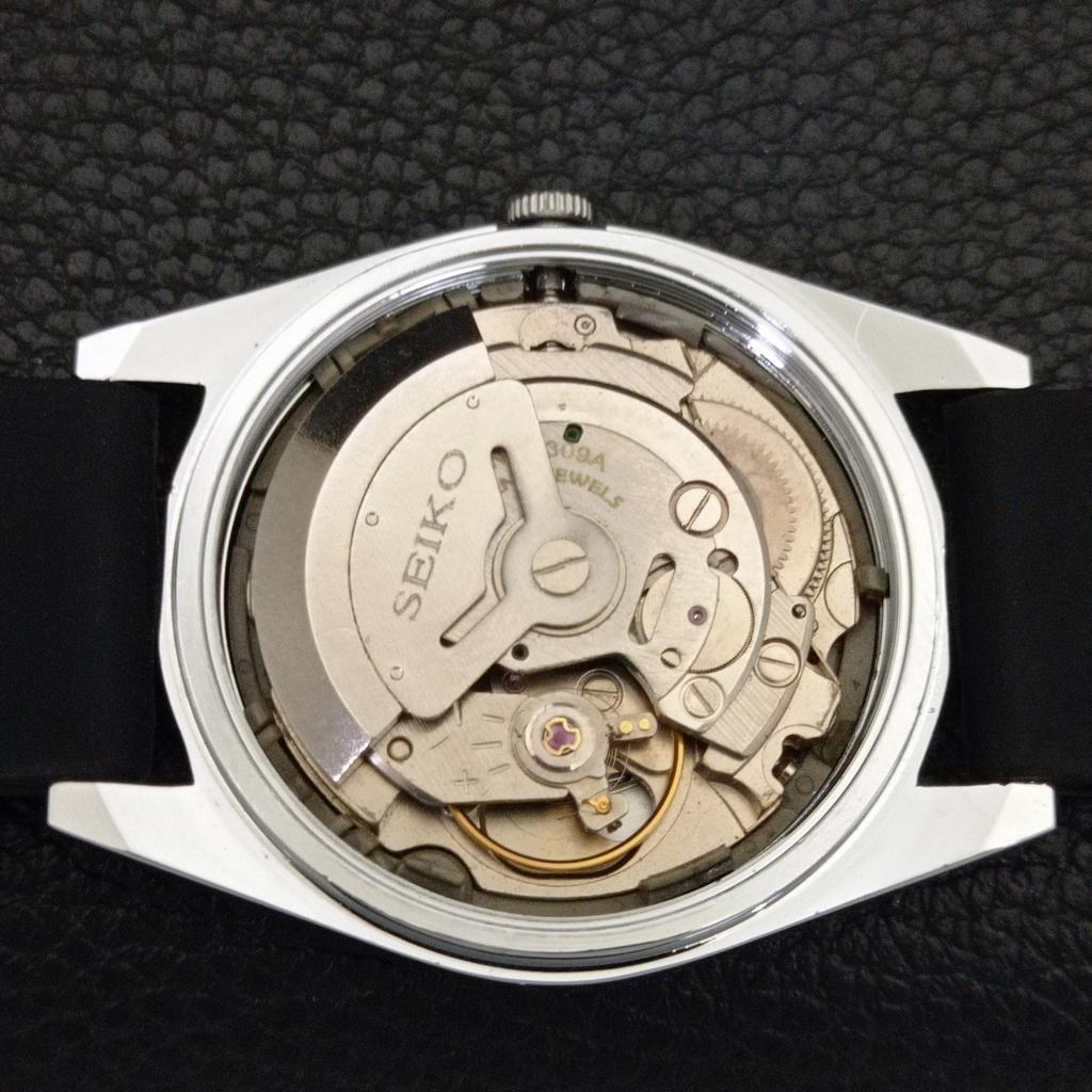 SEIKO 5 VINTAGE REFURBISHED AUTOMATIC 6309A JAPAN MENS BLACK WATCH a441598-1 Sk-a441598