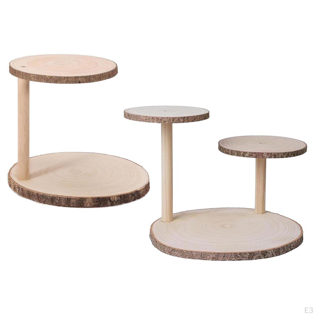 Elegant Wooden Dessert Display Stand