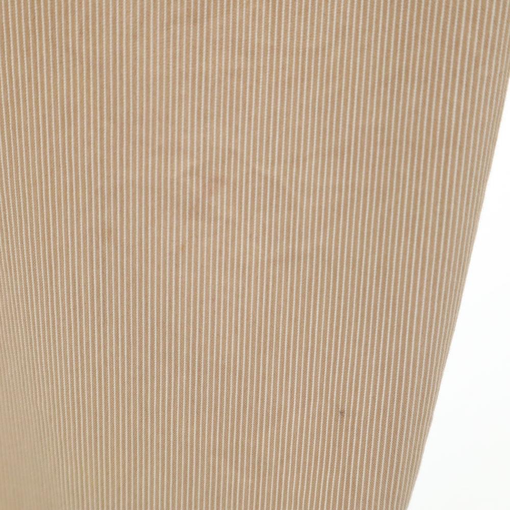 Prada Made In Italy Striped Pattern Cropped Pants 42S Beige Women Used