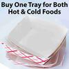 50PCS Paper Food Trays Disposable Greaseproof Paper Food Tray Serving Food Boat