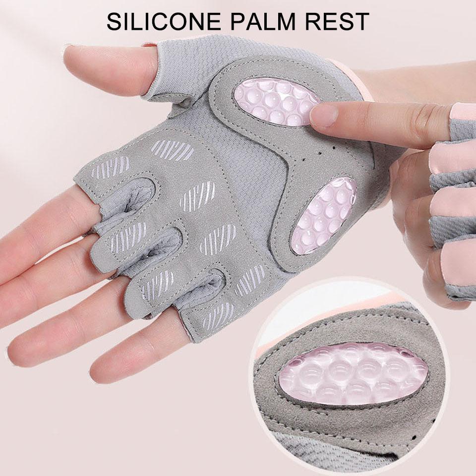 AOLIKES Breathable Cycling Gloves Workout Gym Gloves for Men Women Weight Lifting Fingerless Gloves Training Exercise Fitness