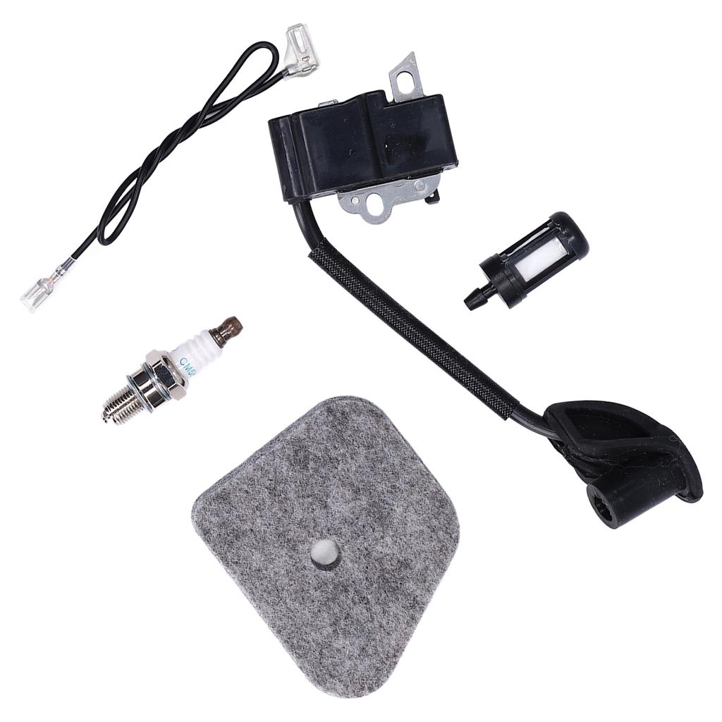 Ignition Coil Module Sponge Spark Plug Oil Filter Suitable for Stihl FS90R FS100R Trimmer High