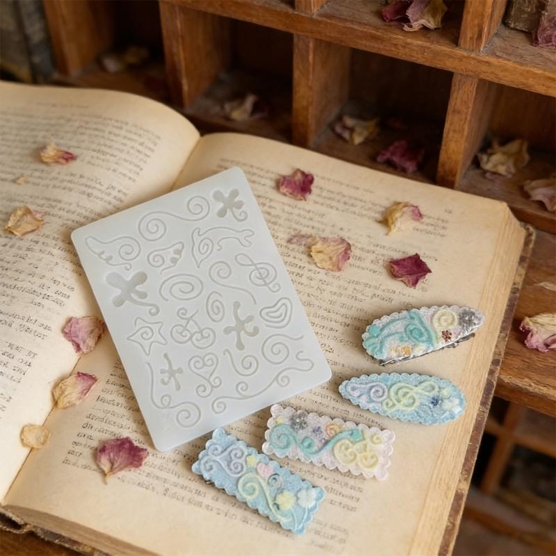 Heat Resistant Silicone Mold with Irregular Line Shape Handmade Moulds Suitable for Crafting Enthusiasts Present