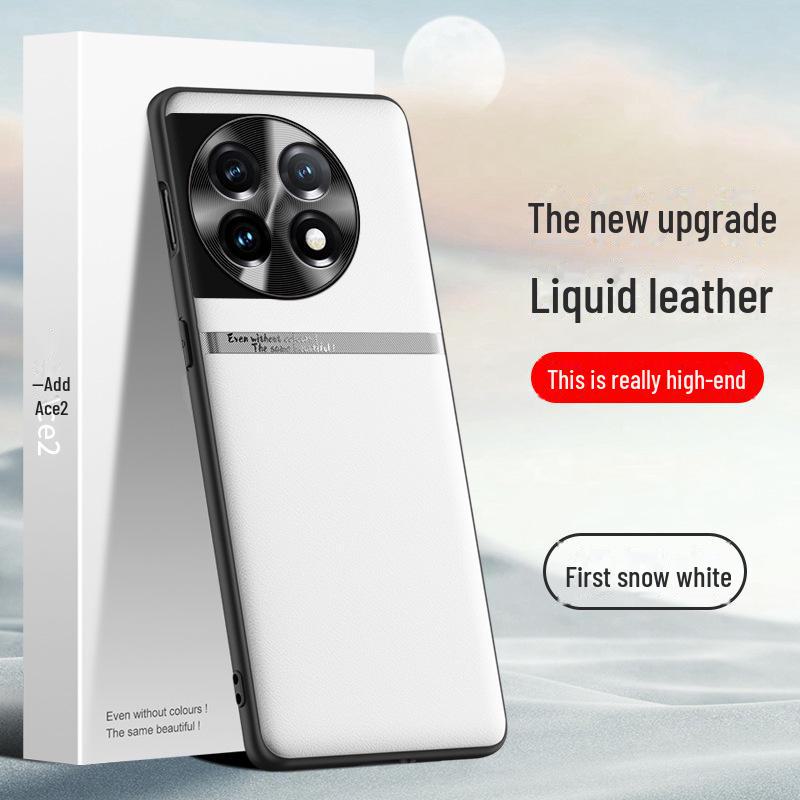 Etui OnePlus Ace2 z płynnej skóry: Pokrowiec ochronny anty-upadkowy i przeciwporostowy