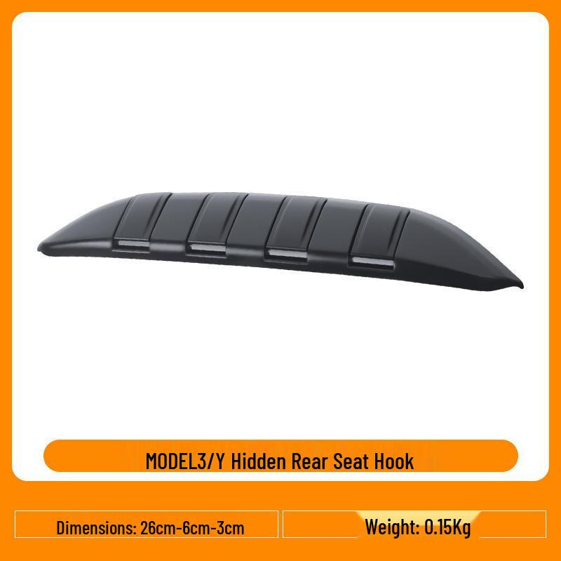 Hidden Bracket for Tesla Model 3Y Rear Seat Backrest Hooks