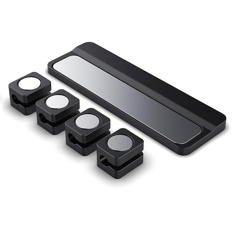 

1PC Magnetic Mobile Phone Wire Winding Device Desktop Detachable 4 Magnetic Box Smartphone Charging Cable Magnetic Clamp