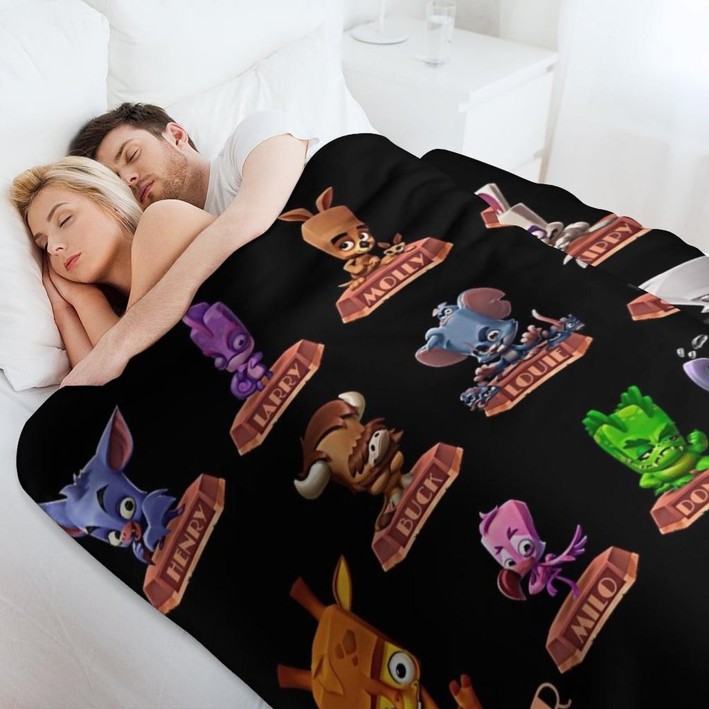 People Call Me Zooba Battle Arena Royale Characters N 02 Zoo Gift For Fans Throw Blanket Soft Plaid Retros Blankets