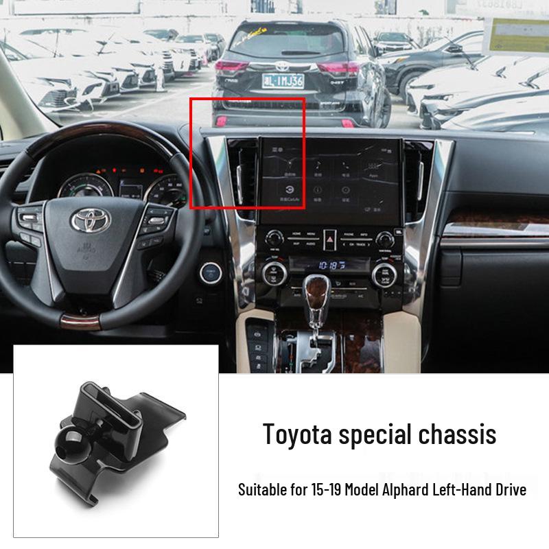 Car Phone Holder for Toyota 6th Gen Camry, Corolla, Highlander - Clip Base Accessory