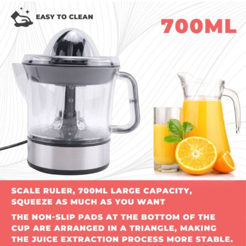 Eu Plug 700ml Fruit Masticating Juicer Electric Lemon Orange Citrus Squeezer Press Extractor