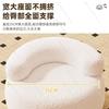 Home Cream-Style Small Sofa Stool for Living Room, High-End Coffee Table and Sitting Stand, Stylish Pumpkin-Shaped Low Stool