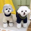 Cute Warm Dog Four Legged Clothes Breathable Zipper Winter Dog Costume Soft Pet Jumpsuit Autumn Winter