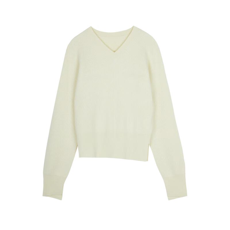 JNBY Women's V-Neck Wool Cashmere Blend Pullover