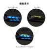 MDLUFY Motorcycle Sequential Flow Turn Signal Bike LED Electrocardiogram Wave Shape LED Turn Signal Light Waterproof Universal (Blue)
