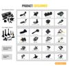 1pc 099700-072 Ignition Coil For HONDA- CIVIC PILOT RIDGELINE ACURA EL MDX 1.7-3.7L 2001-2009 30520-PGK-A01 30520-PVF-A01