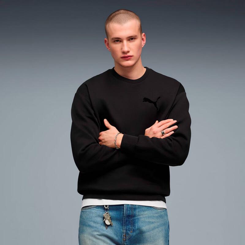 PUMA Men's Loose Casual Crewneck Sweatshirt 636791
