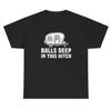 Balls Deep In This Hitch T Shirt Funny Inappropriate Pun Meme Novelty Tee