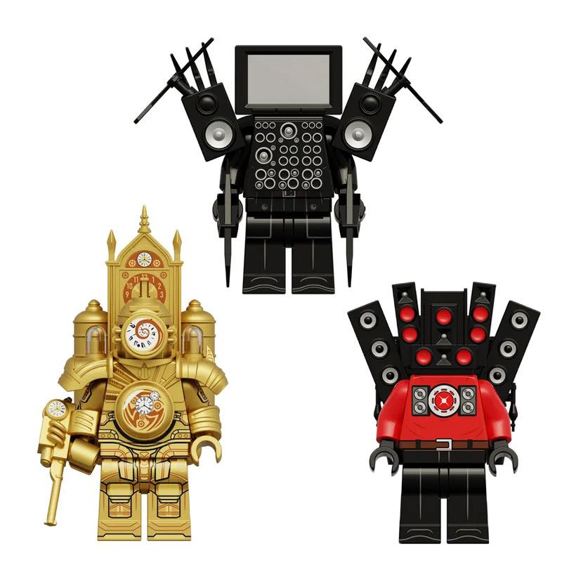 3pcs/set Skibidi Toilet Game Peripheral Toy Speakerman TV Man Cartoon Character Model Collection Toys Birthday Gifts