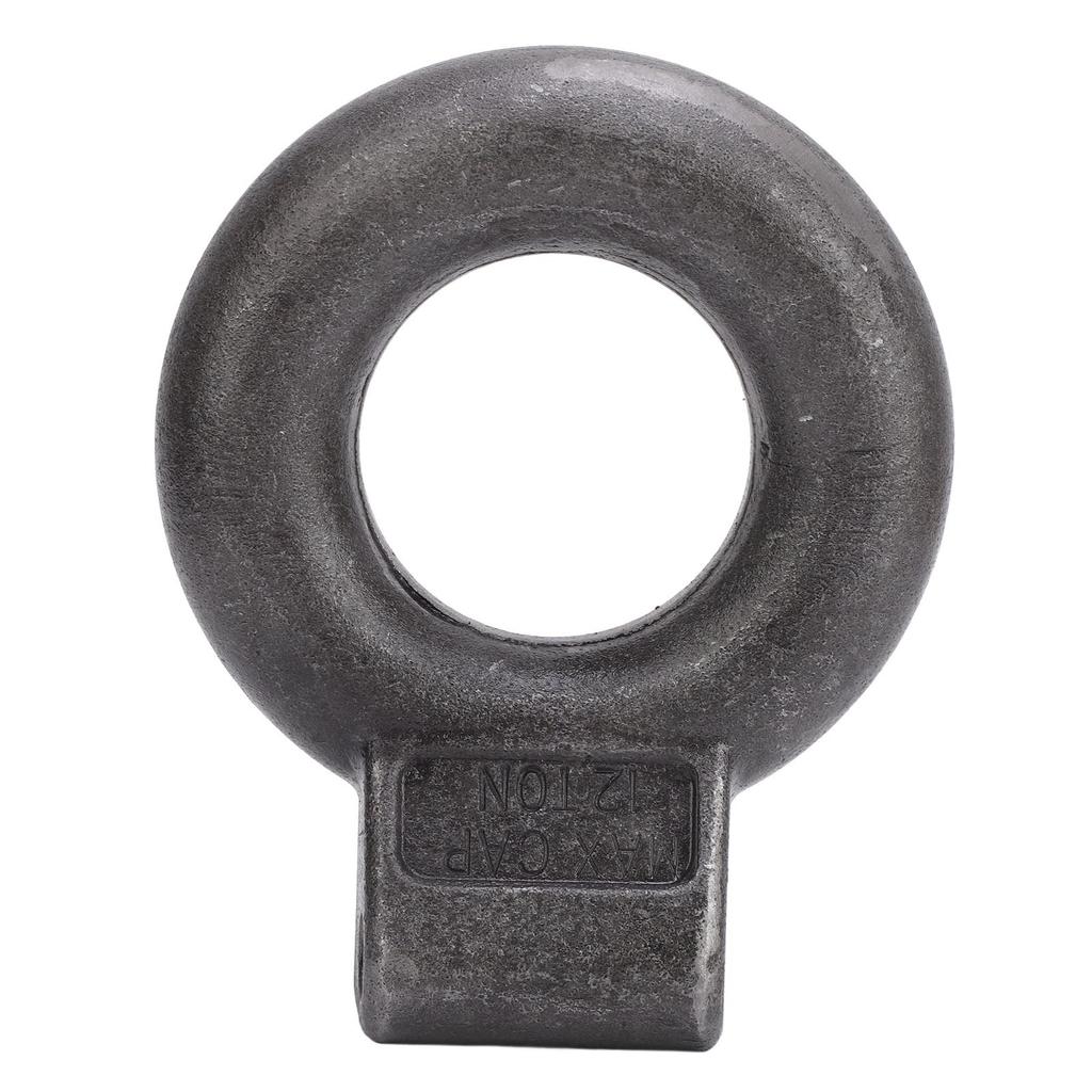 Tow Eye 3in Inner Diameter 12 Ton 25000lb MGTW Towing Eye Pintle Hitch Lunette Ring for Caravan Trailer Construction