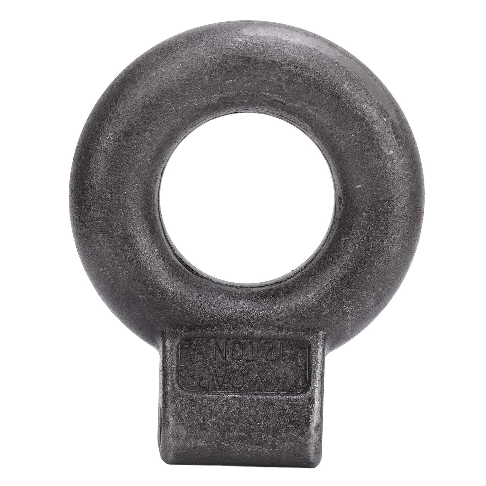 Aimo Unisex Tow Eye 3In Inner Diameter 12 Ton 25000Lb Mgtw Towing Eye Pintle Hitch Lunette Ring For Caravan Trailer Construction