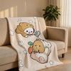 Cartoon M-Milk & MochaS Throw Short Plush Throw Blanket Soft Skin-Friendly Multi-Scene Home Office