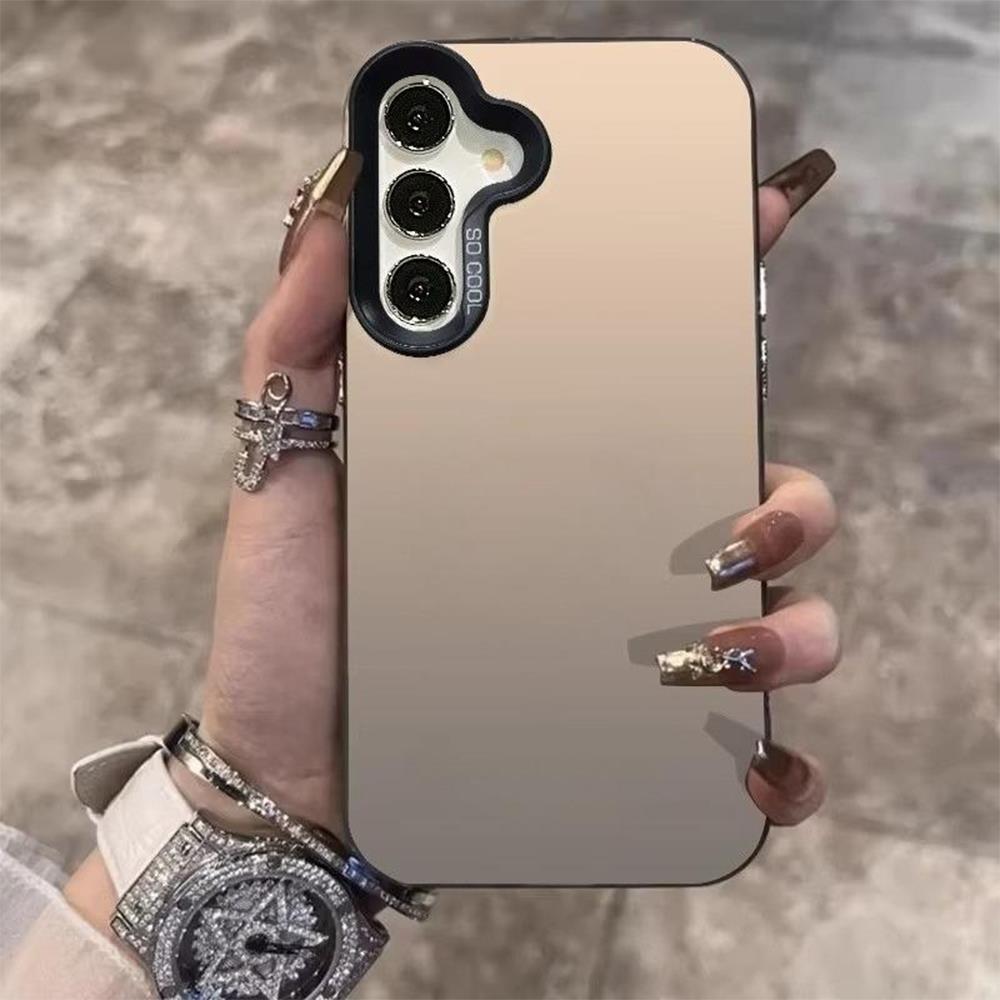 Silver IMD Phone Case For Samsung Galaxy A56 5G A55 A17 A07 A36 A54 A33 A16 A06 A25 A34 A15 S26 Ultra S25 S24 S23 S22 Hard Cover