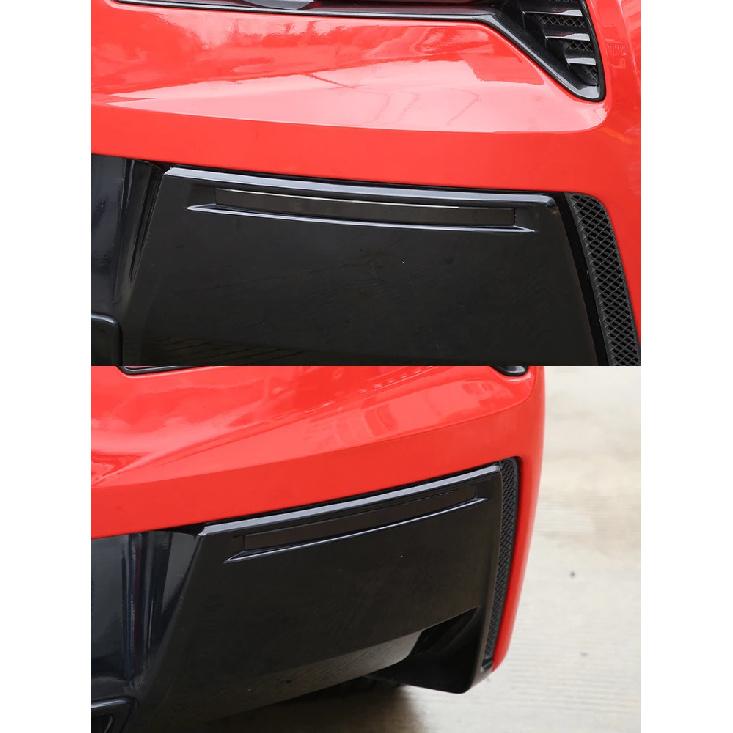 For Chevrolet Corvette C7 2014-2019 ABS Black Car Rear Tail Light Rear fog lamps Blackout Cover Trim Sticker Car Accessories