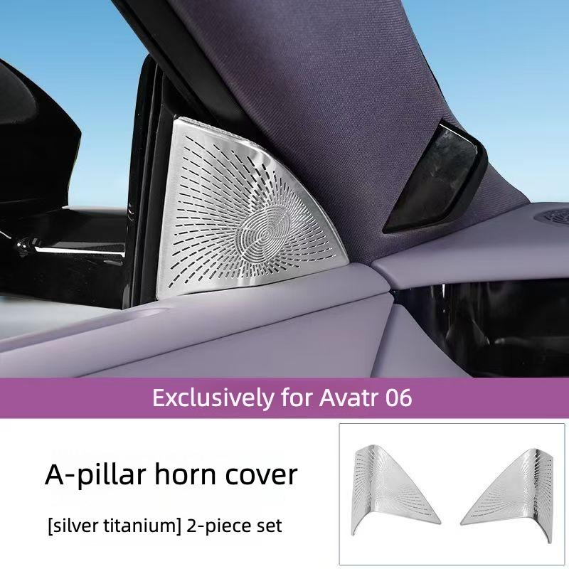 For Avatr 06 Door Front Triangle A-pillar Horn Decoration Protection Cover Dust Cover Modify Accessories