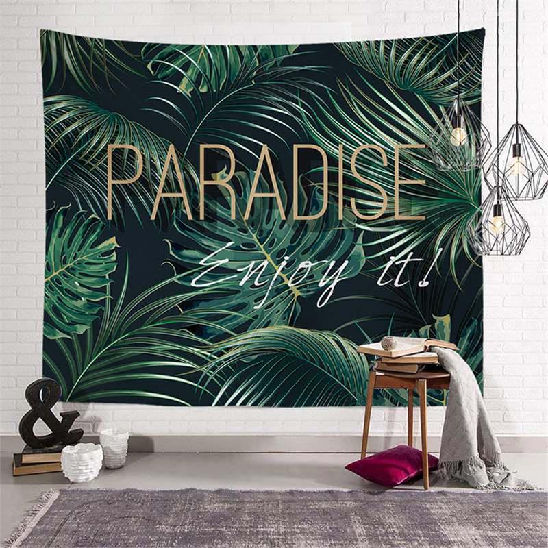 Flamingo Decorative Tapestry: Summer Series Landscape Wall Hanging