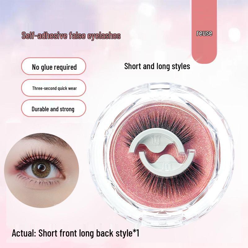 

Многоразовые самоклеящиеся накладные ресницы - без клея, натуральные, различные стили