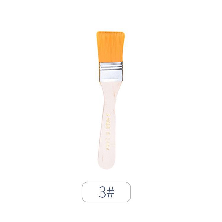 Nylon Oil Painting & Barbecue Brush Set: Pig Bristle Small Brush, Glue Brush, Dusting Brush, Paint Brush.