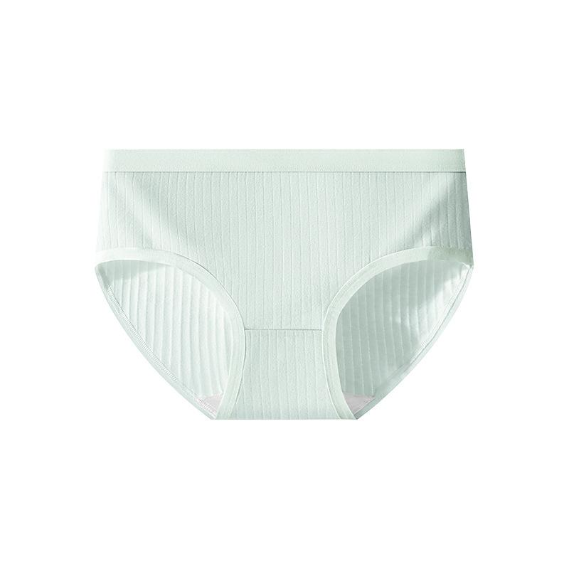 Women's Summer Pure Cotton Sports Cotton Antibacterial Crotch Non Scratch Middle Waist Triangle Briefs