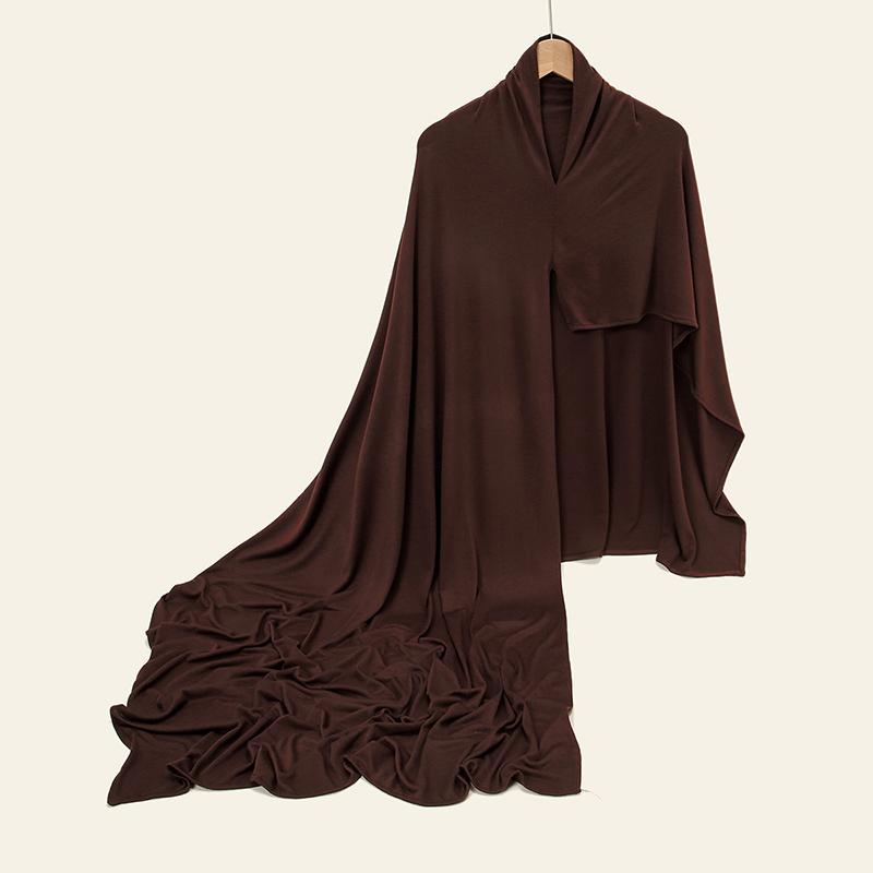 Jersey Hijab Instant Scarf Muslim Woman Bonnet Shawl Lady Long Wraps Church Prayer Turban Headband
