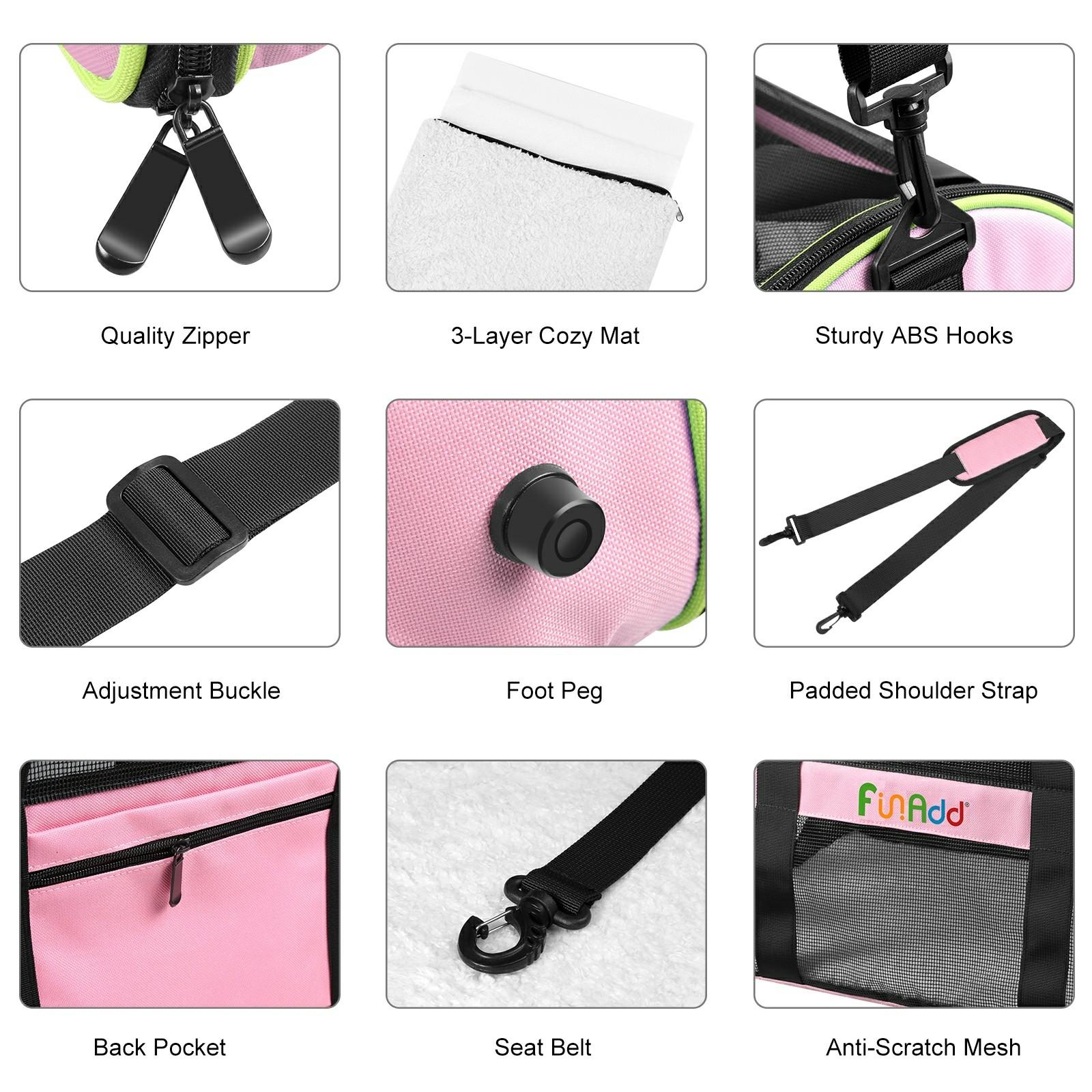 

FUNADD FA1001 Breathable Pet Carrier Bag Outgoing Dog Cat Crossbody Tote Bag Blue