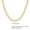 Stainless Steel Plated 18K Gold Interlocking Necklace, Bracelet Nc-2047